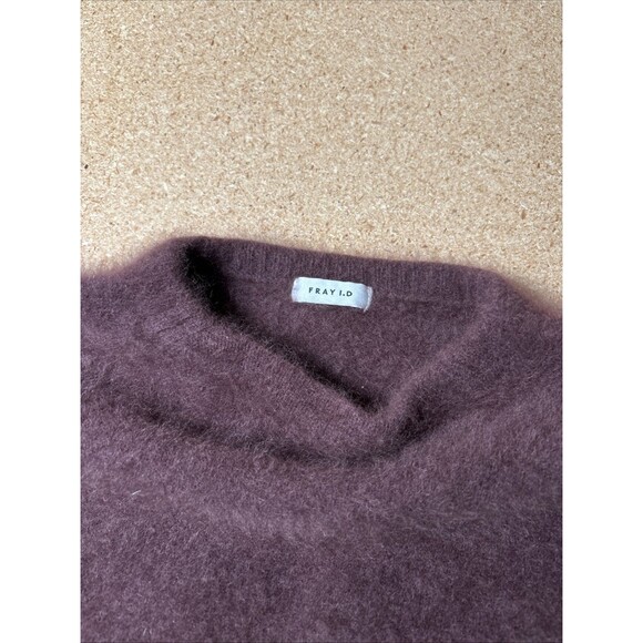 FRAY I.D Sweater Brown One Size 100% Asiatic Raccoon Hair F1 - Picture 3 of 7